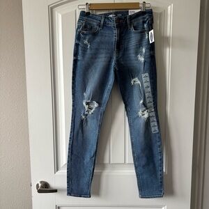 Old Navy Rockstar Skinny NWT 4 Mid-Rise Distressed Jeans 4